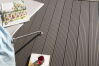 BPC Terrassendiele JAVA Kombiprofil 25x145x4000mm silver cedar/hellgrau Pro Innovation, einseitig geschliffen/einseitig gebürstet