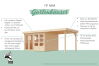 Karibu Gartenhaus LAHAR 3,5 naturbelassen 19 mm Wändstärke
