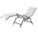 Relax Liege Diamond Garden Valencia Edelstahl 304 dunkelgrau/Sunproof Sling silber/weiß