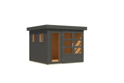 Karibu Gartenhaus LAHAR 3,5 terragrau 19 mm Wändstärke