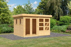 Karibu Gartenhaus LAHAR 5 naturbelassen 19 mm...