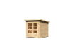 Karibu Gartenhaus STOCKACH 2 naturbelassen 19 mm Wändstärke