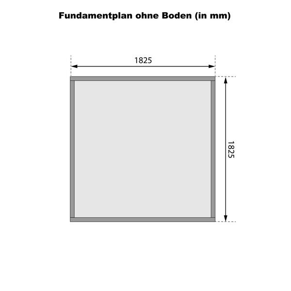 Karibu Gartenhaus STOCKACH 2 terragrau 19 mm Wändstärke
