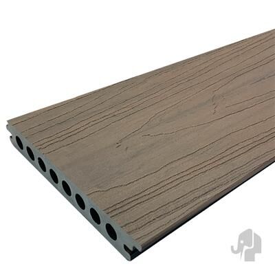 Elephant® Terrassendiele SHIPLAP 21x140x4000mm Eiche, (CO-EX) nahtlose Verlegung, einseitig verwendbar