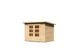 Karibu Gartenhaus STOCKACH 3 terragrau 19 mm Wändstärke
