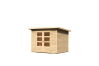 Karibu Gartenhaus STOCKACH 3 terragrau 19 mm Wändstärke