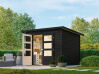 Karibu Gartenhaus STOCKACH 3 schwarz 19 mm Wändstärke