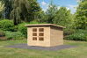 Karibu Gartenhaus STOCKACH 4 naturbelassen 19 mm Wändstärke