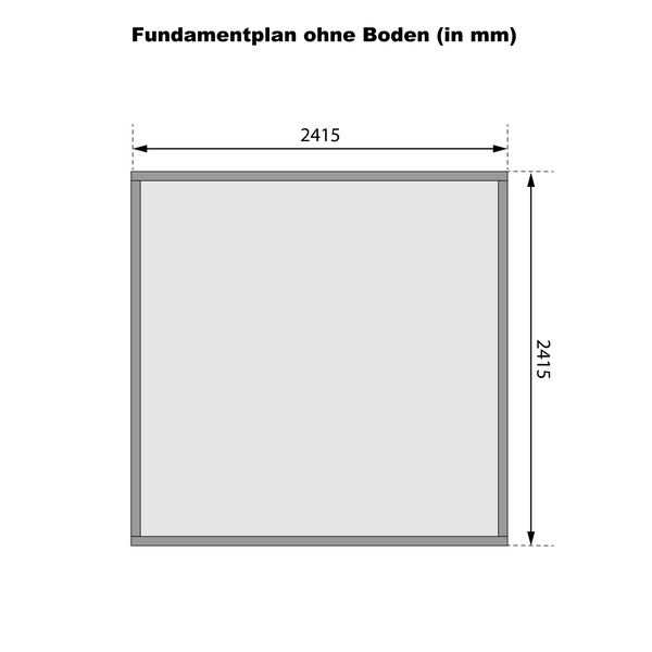Karibu Gartenhaus STOCKACH 4 terragrau 19 mm Wändstärke