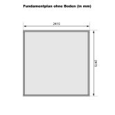 Karibu Gartenhaus STOCKACH 4 terragrau 19 mm Wändstärke