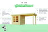 Karibu Gartenhaus STOCKACH 4 terragrau 19 mm Wändstärke