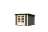 Karibu Gartenhaus STOCKACH 4 terragrau 19 mm Wändstärke
