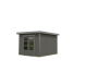 Karibu Hybrid Gartenhaus PLUTO 6 A terragrau / Metall graualuminium 28 mm 270 x 270 cm