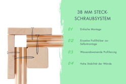 Karibu Gartenhaus RIVEN naurbelassen 38 mm mit erhöhter Schneelast