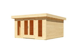 Karibu Gartenhaus NOHA naturbelassen 38 mm mit erhöhter Schneelast