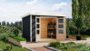 Karibu Hybrid Gartenhaus JUPITER 4 B anthrazit / Metall graualuminium 19 mm 298 x 213 cm