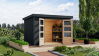 Karibu Hybrid Gartenhaus JUPITER 4 B anthrazit / Metall anthrazit 19 mm 298 x 213 cm