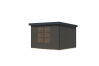 Karibu Hybrid Gartenhaus JUPITER 5 B terragrau / Metall anthrazit 19 mm 298 x 242 cm