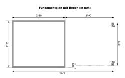 Karibu Hybrid Gartenhaus JUPITER 3 C anthrazit / Metall anthrazit 19 mm mit Anbaudach 2,35 m - 457 x 213 cm