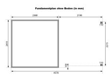 Karibu Hybrid Gartenhaus JUPITER 3,5 B terragrau / Metall weiß 19 mm mit Anbaudach 2,35 m - 457 x 242 cm