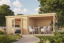 Gartenhaus NORFOLK 600x312 cm (L2025); 40 mm Doppelnut;...