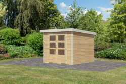 Karibu Hybrid Gartenhaus JUPITER 3,5 - 19 mm in verschiedenen Varianten 238 x 242 cm