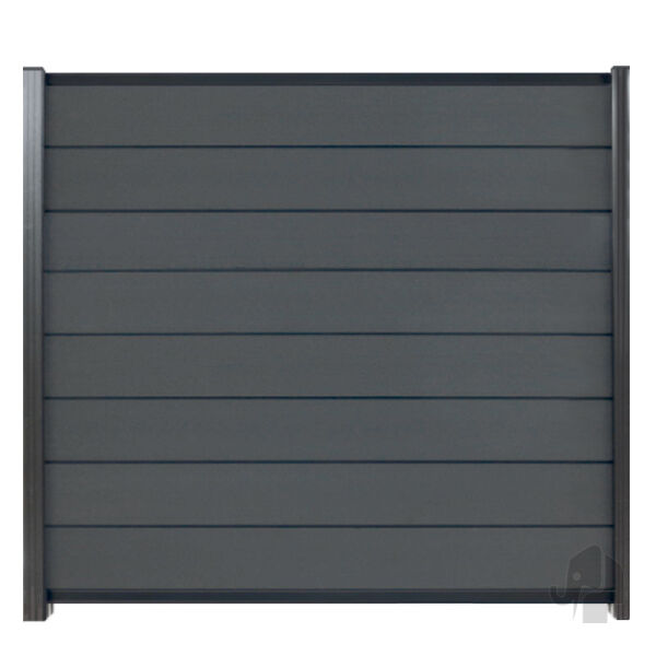 WPC MODULAR EVO Serie "steingrau/anthrazit pulverbeschichtet“ 180 x 180 cm SET (ohne Pfosten)