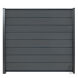 WPC MODULAR EVO Serie "steingrau/anthrazit pulverbeschichtet“ 180 x 180 cm SET (ohne Pfosten)