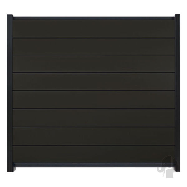 WPC MODULAR EVO Serie "anthrazit/anthrazit pulverbeschichtet“ 180 x 180 cm SET (ohne Pfosten)