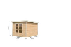 Karibu Hybrid Gartenhaus PLUTO 6 - 28 mm in verschiedenen...