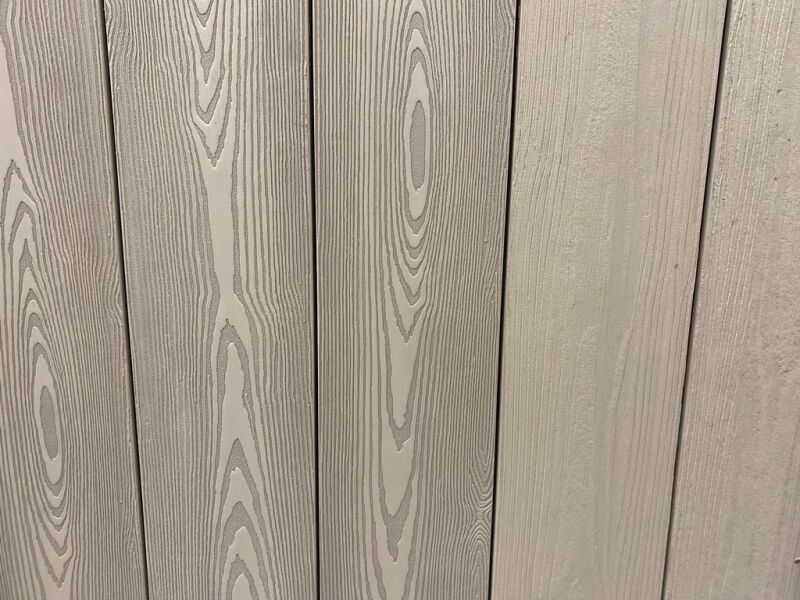 BPC Terrassendiele Natural Design, Massiv-/Vollprofildiele mit Holzstruktur 20x140x4000mm, Farbton: weiß