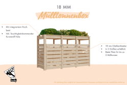 Mülltonnenunterstand HERKULES 2er Mülltonnenbox...