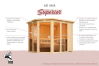 topgarden Sauna ALENA (Eckeinstieg) / inkl. Dachkranz / ohne Ofen