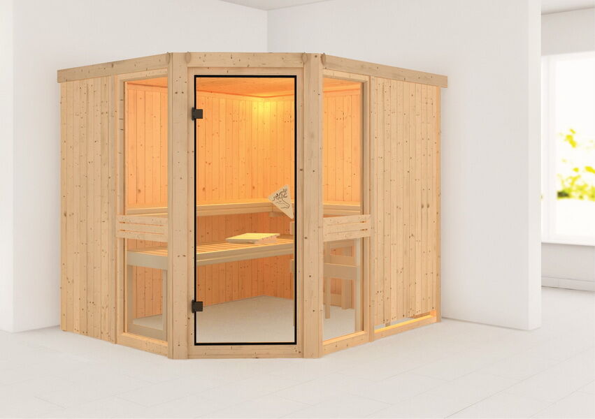 topgarden Sauna AMELIE (Eckeinstieg) / kein Kranz / ohne Ofen
