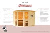 topgarden Sauna AMELIE (Eckeinstieg) / mit Kranz / Ofen 9 kW integr. Strg