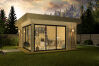 Gartenhaus Gardenoffice 44 A - Einfach- / ISO-Glas