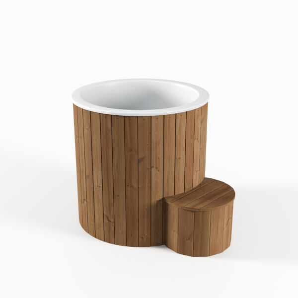 topgarden Tauchbecken/Eistonne „Cool 100“ rund aus Thermoholz, inkl. GFK-Einsatz Farbvarianten