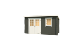 Gartenhaus AMIRA 175 400 x 195 cm, 28mm Blockbohlen...