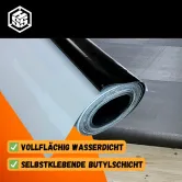 HSS® EPDM Dachfolie EasyStick 5 m² kaltselbstklebend