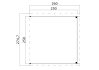 Gartenhaus ZAMBEZI ANBAU 250x250, GRÜNGRAU lackiert