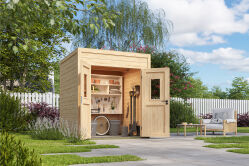 Lasita Maja Gartenhaus FYNN 1 - 200 x 200 cm, 28 mm, natur