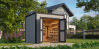 Lasita Maja Gartenhaus FYNN 1,5 - 250 x 200 cm, 28 mm, LICHTGRAU