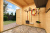 Lasita Maja Gartenhaus FYNN 1 - 200 x 200 cm, 28 mm + Ambau 150 cm CARBONGRAU