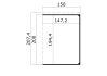 Lasita Maja Gartenhaus FYNN 1,5 - 250 x 200 cm, 28 mm, + Anbau 150 cm LICHTGRAU