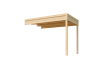 Lasita Maja Gartenhaus FELIX 1,5 - 250 x 200 cm, 28 mm + Anbau 150/300 cm natur / farbig