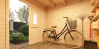 Lasita Maja Gartenhaus FELIX 2 - 250 x 250 cm + Anbau 150/300 cm 28 mm, natur / farbig
