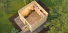 Lasita Maja Gartenhaus FELIX 2 - 250 x 250 cm + Anbau 150/300 cm 28 mm, natur / farbig