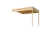 Lasita Maja Gartenhaus FELIX 2 - 250 x 250 cm + Anbau 150/300 cm 28 mm, natur / farbig
