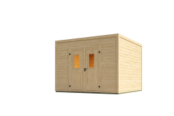 Lasita Maja Gartenhaus FELIX 3 - 300 x 300 cm, 28 mm, natur / farbig