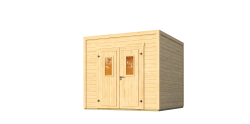 Lasita Maja Gartenhaus FYNN 1,5 - 250 x 200 cm, 28 mm, natur / farbig